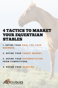 Marketing Equestrian Stable Horse